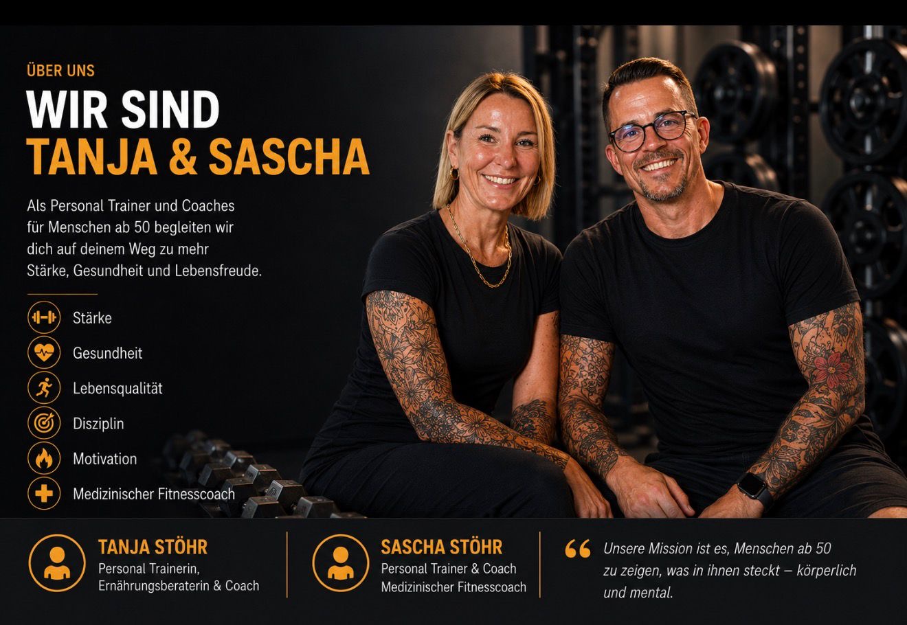 Tanja und Sascha Stöhr – Personal Trainer und Coaches für Menschen ab 50